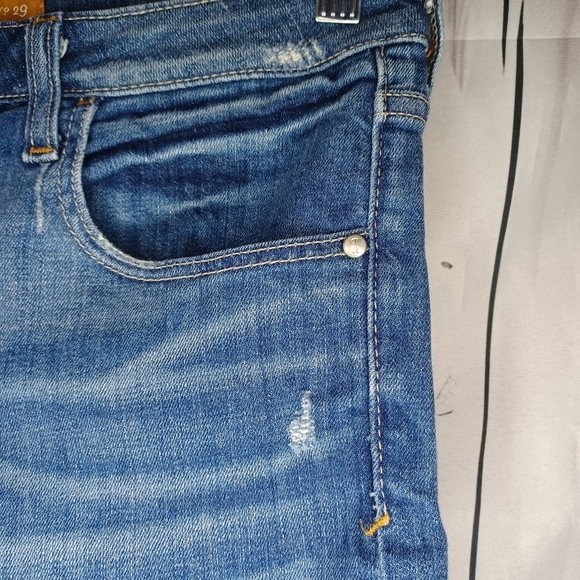 Pilcro And The Letterpress By Anthropologie Blue Denim Shorts - Picture 2 of 13